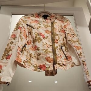 Trendy Lane Bryant Floral Moto Jacket
